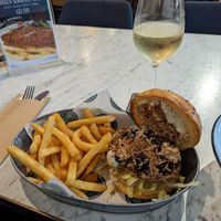 Smoked mushy burger #Veganuary at Hotel Delany in Cooks Hill