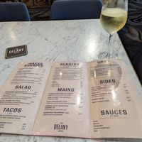 Main menu, vegan labelled "VG" #Veganuary at Hotel Delany in Cooks Hill