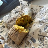 Happy cow burrito 🌯   at Rise Up Coffee in Edgewater