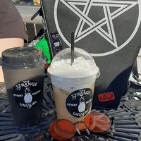 Look at how beautiful the whipped cream is! ❤️😍 at Strange Brew in Kingston