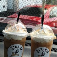 Pumpkin Juice and Butterbeer Lattes  at Strange Brew in Kingston