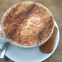 Almond milk cappuccino at In The Dog House in Redcar