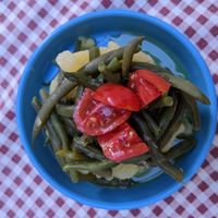 Potatoes and Beans at Raparossa  in Pezze Di Greco