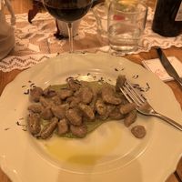 Carob flour gnocchi, incredible   at Raparossa  in Pezze Di Greco