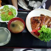 Unagi set at Herbivore Japanese Vegetarian Restaurant in Central Singapore