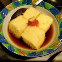 Agedashi tofu at Herbivore Japanese Vegetarian Restaurant in Central Singapore