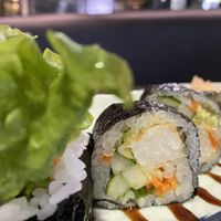 Ebi Tempura Maki at Herbivore Japanese Vegetarian Restaurant in Central Singapore