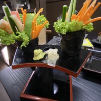 Delicious hand rolls!  at Herbivore Japanese Vegetarian Restaurant in Central Singapore