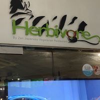 Herbivore sign  at Herbivore Japanese Vegetarian Restaurant in Central Singapore