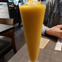 Mango smoothie at Herbivore Japanese Vegetarian Restaurant in Central Singapore