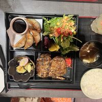 Bento box  at Herbivore Japanese Vegetarian Restaurant in Central Singapore