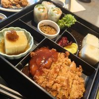 Katsu don at Herbivore Japanese Vegetarian Restaurant in Central Singapore