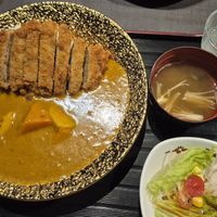 Tonkatsu curry rice set at Herbivore Japanese Vegetarian Restaurant in Central Singapore