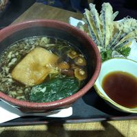 Hot noodle set  at Herbivore Japanese Vegetarian Restaurant in Central Singapore