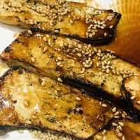 Hibachi Grilled king enoki mushrooms at Herbivore Japanese Vegetarian Restaurant in Central Singapore