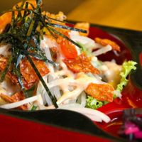 salad at Herbivore Japanese Vegetarian Restaurant in Central Singapore