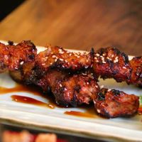 skewers at Herbivore Japanese Vegetarian Restaurant in Central Singapore