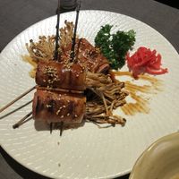 326 - enoki pork $13 (dairy) at Herbivore Japanese Vegetarian Restaurant in Central Singapore