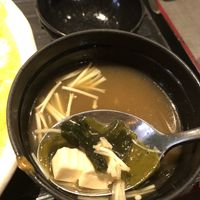 miso soup with curry sets! $18 at Herbivore Japanese Vegetarian Restaurant in Central Singapore