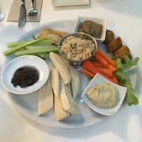 Mixed veggies starter plate at Bellaverde in Mallorca