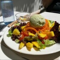 Salat with basil ice at Bellaverde in Mallorca