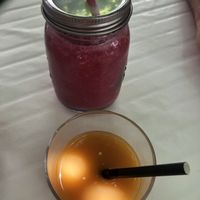 Smoothi and juice  at Bellaverde in Mallorca