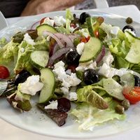 Greek salad  at Bellaverde in Mallorca