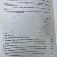 Menu September 2023  at Bellaverde in Mallorca