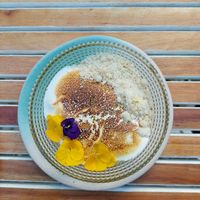 Passionfruit dessert 7.50eur at Bellaverde in Mallorca