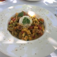 yellow curry vegan at Bellaverde in Mallorca