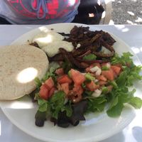 Seitan Gyros with Pita (vegan) at Bellaverde in Mallorca