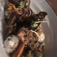 Boniato asado con crema de anacardos  at Bellaverde in Mallorca