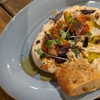 Hummus at Bellaverde in Mallorca