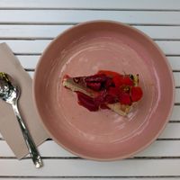 Cheesecake de tofu at Bellaverde in Mallorca