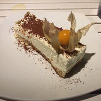 white chocolate titamisu at Bellaverde in Mallorca