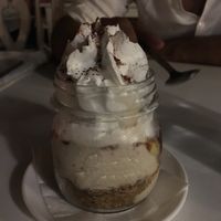 Banoffee - vegan cream, banana, caramel, and cookies at Bellaverde in Mallorca