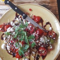 Mediterranean toast, nice but quite intense flavours at No 33 in Norwich