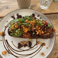 Mediterranean toast   at No 33 in Norwich