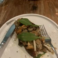 Wild mushroom bruschetta at Benoli in Norwich