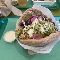 Vegan schwarma  at Maoz in Boca Raton