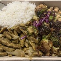 Vegan shawarma and rice bowl  at Maoz in Boca Raton