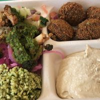 Hummus Plate  at Maoz in Boca Raton