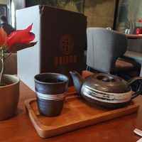 Jasmine tea at Saigon Restaurant am Getreidemarkt in Vienna