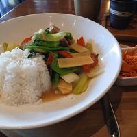Daily menu M1 - tofu, vegetables and rice at Saigon Restaurant am Getreidemarkt in Vienna