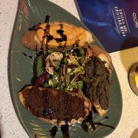 Trio of bruschetta  at Oscars Café Bar in Dublin