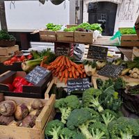 colorful selection of veg at Bio Marché in Paris