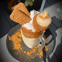 Biscoff supershake at The Jolly Miller Cafe in Gisborne