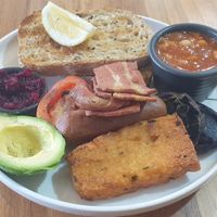 Perfect vegan breakfast at The Jolly Miller Cafe in Gisborne