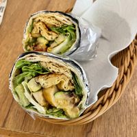 Tofu skin burrito (sub mozzarella for zucchini )  at Protein Kitchen  in Taipei