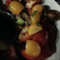 Summer salad without feta cheese at Lucciola Organic Bistro in Corfu